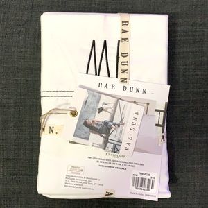 Rae Dunn Mrs & Mrs pillow case set